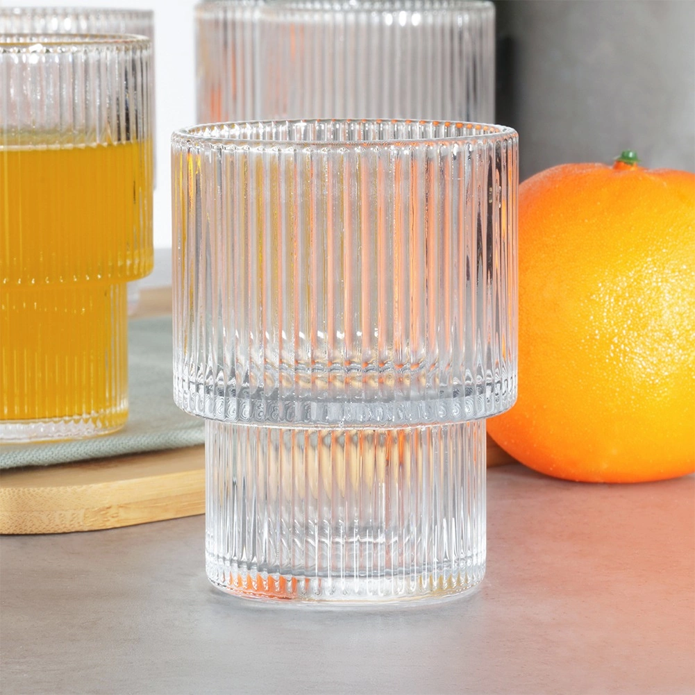 Stiklinės vilde 190 ml, 6 vnt., reljefinio stiklo