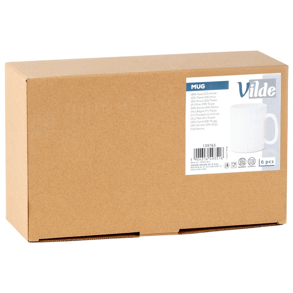 Stikliniai puodeliai vilde 300 ml, 6 vnt