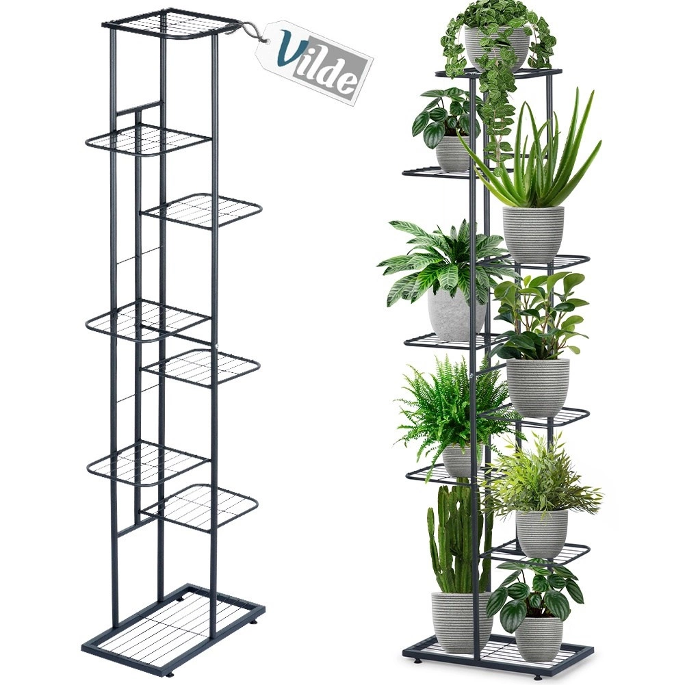 Metalinis gėlių stovas vilde 8 lygių 142 cm
