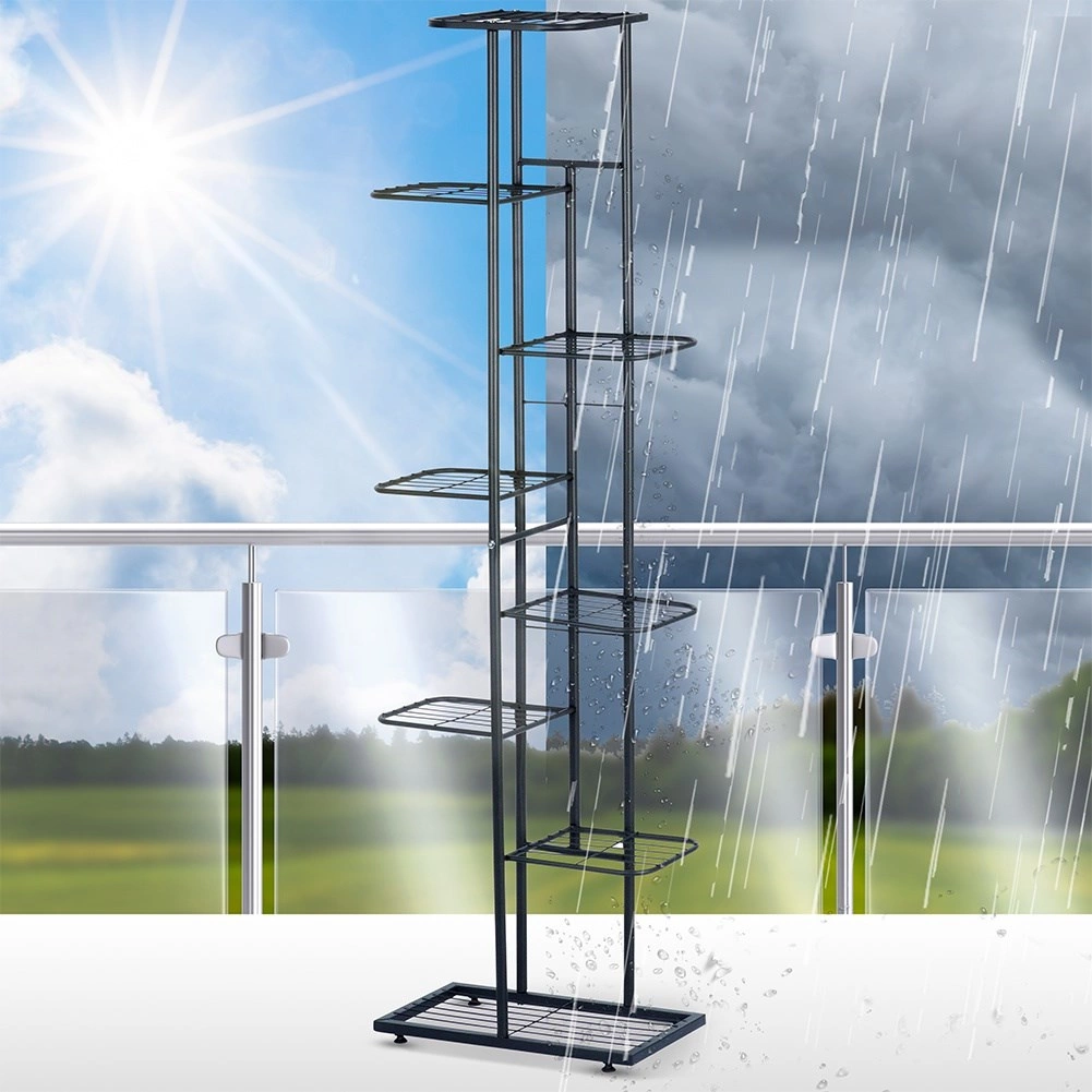 Metalinis gėlių stovas vilde 8 lygių 142 cm