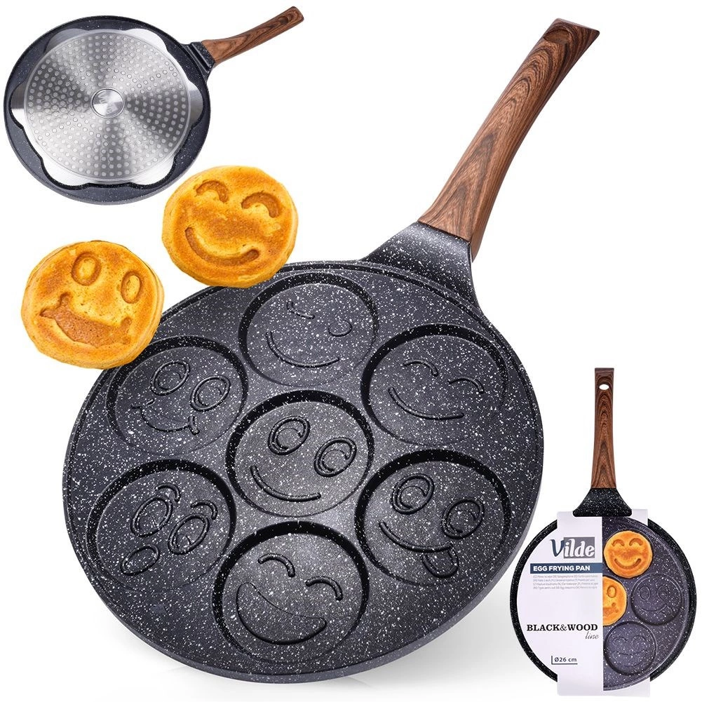 Vilde keptuvė kiaušiniams ir blynams black&wood 26 cm