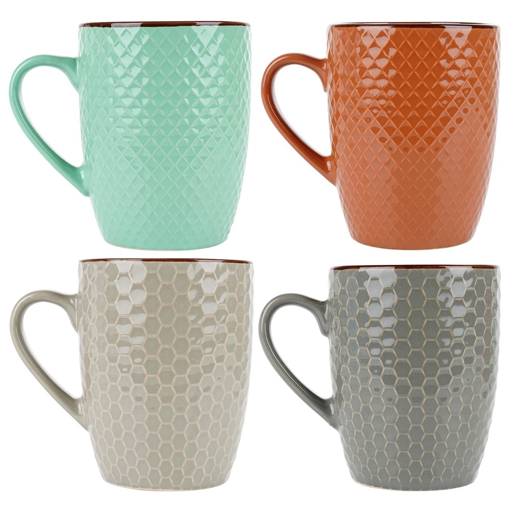 Keraminiai puodeliai vilde, 400 ml, 4 vnt. 2