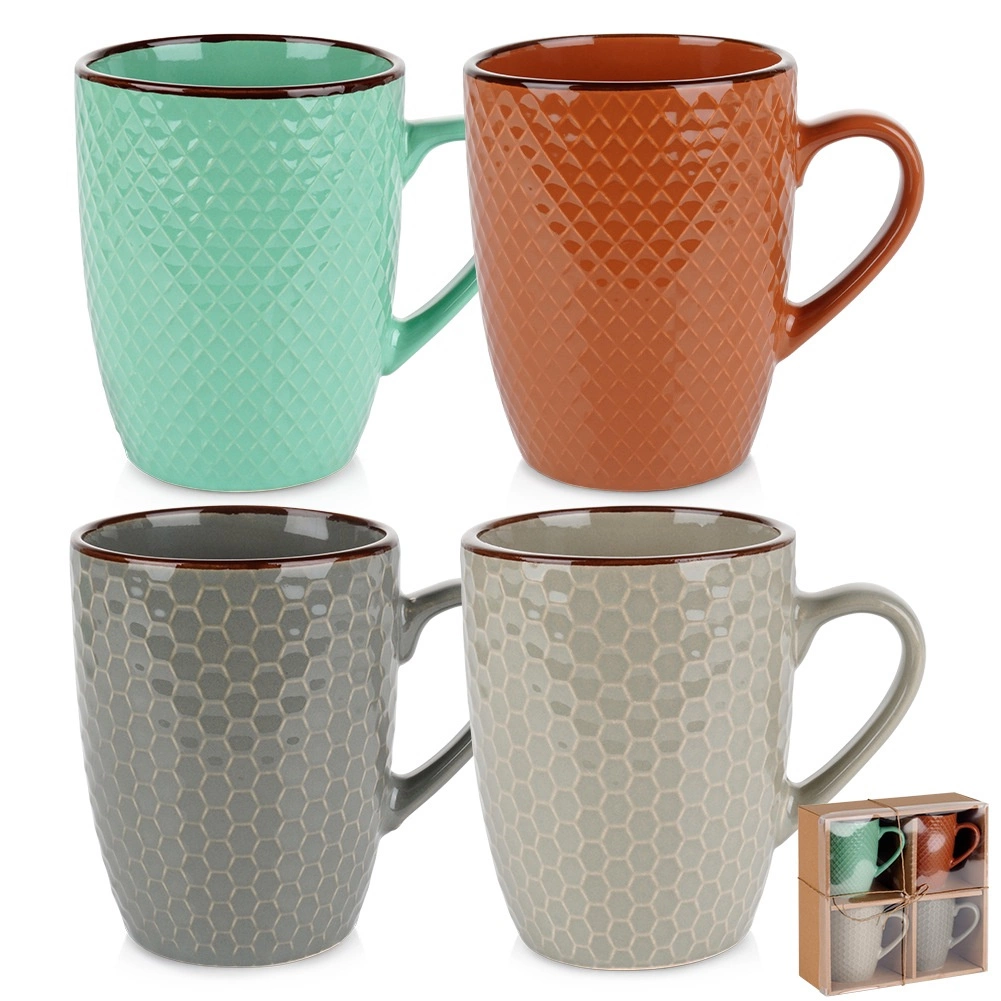 Keraminiai puodeliai vilde, 400 ml, 4 vnt.