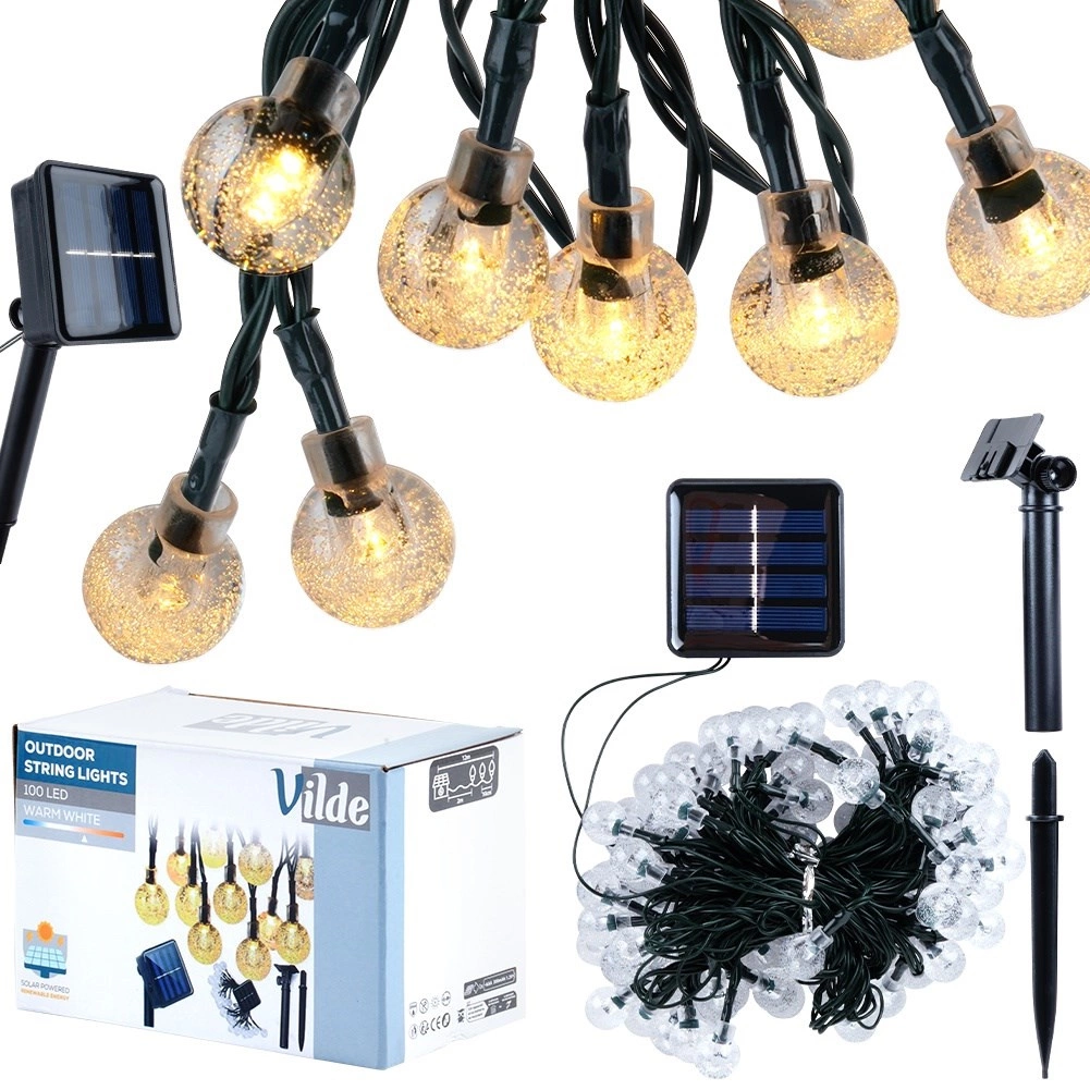 Grlianda vilde 10 m, 100 led lempučių, ip44