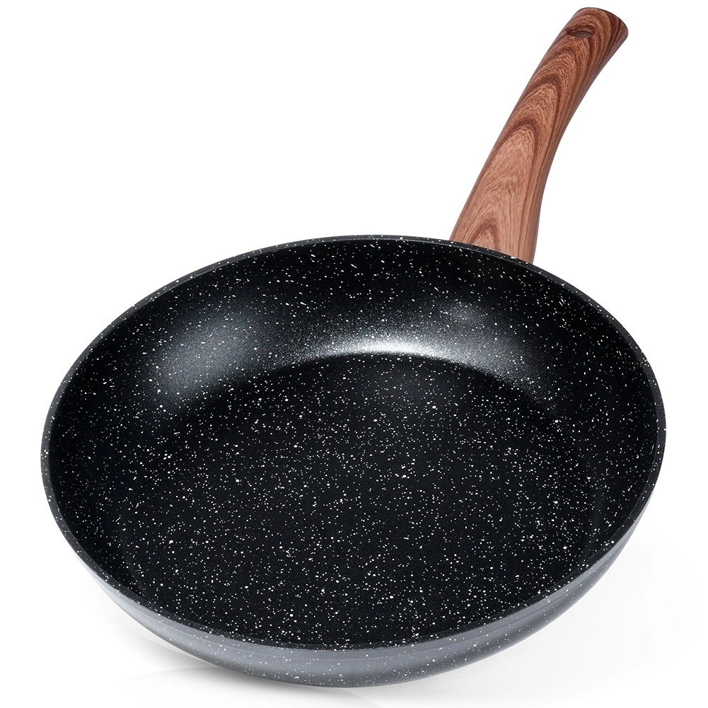 Keptuvė vilde black&amp;wood 26 cm aliuminė su granitine danga