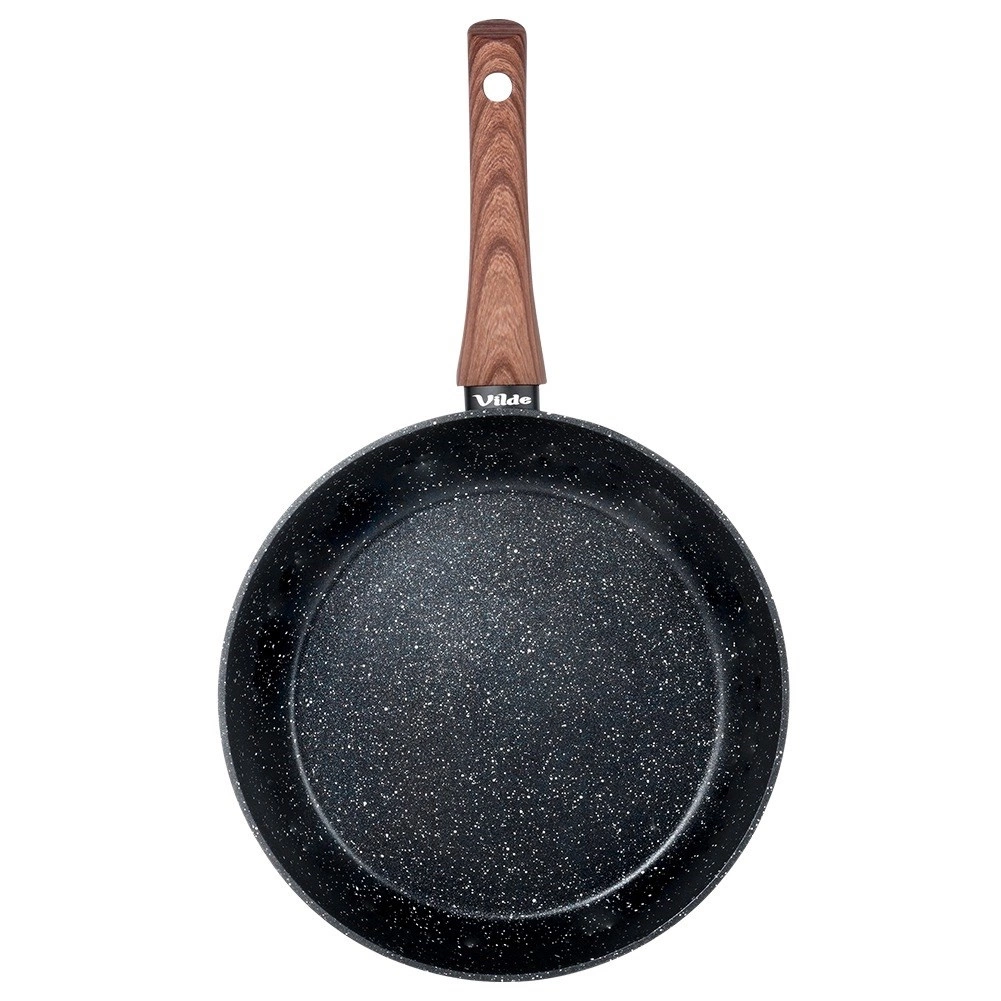 Keptuvė vilde black&amp;wood 26 cm aliuminė su granitine danga