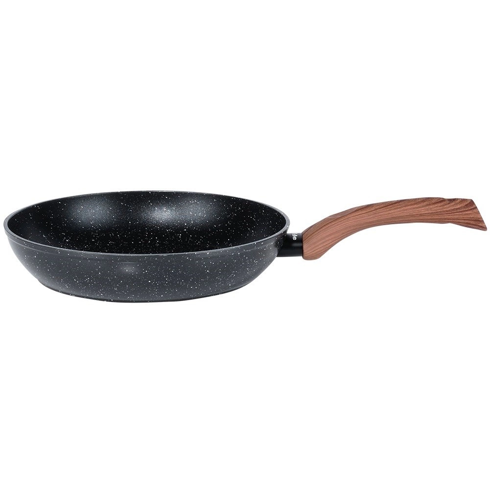 Keptuvė vilde black&amp;wood 26 cm aliuminė su granitine danga