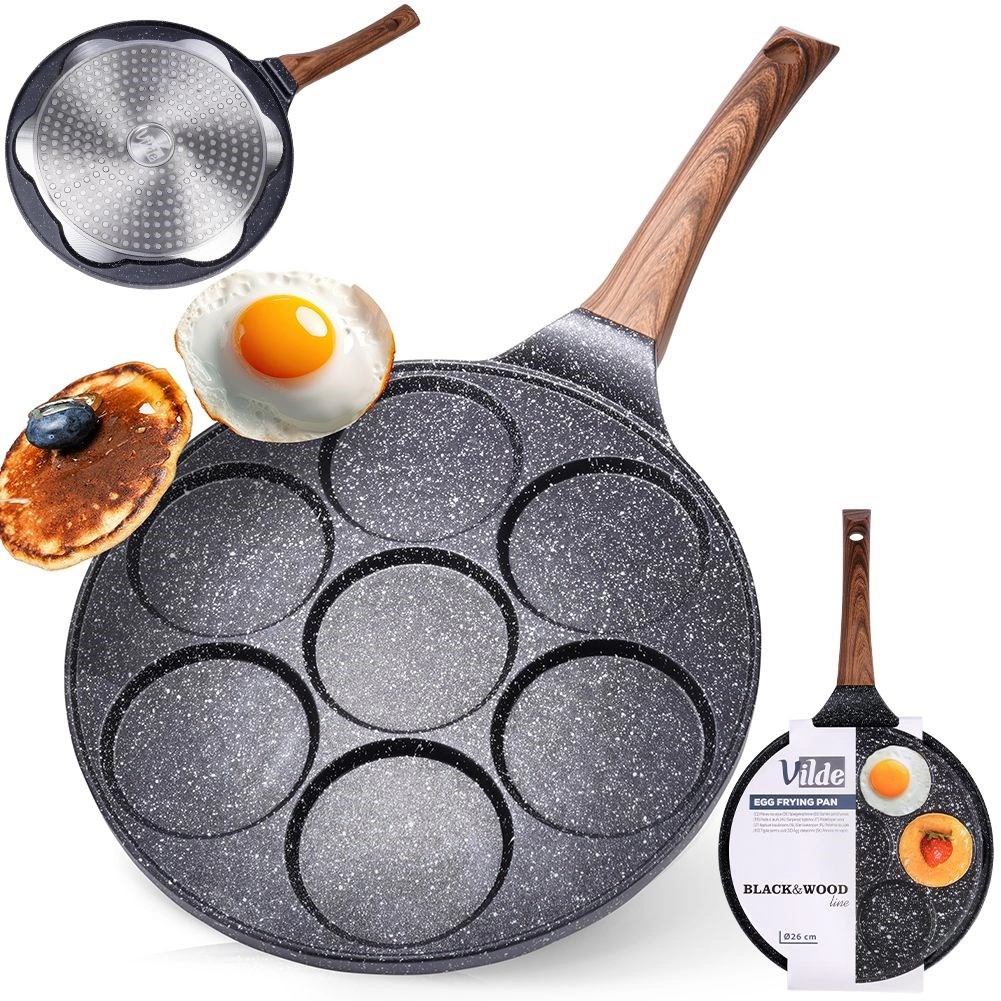 Keptuvė vilde black&wood su 7 angomis, 26 cm