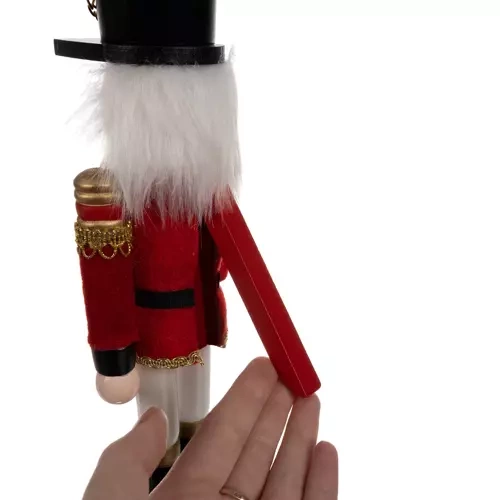 Medinė kalėdinė figūrėlė spragtukas 31 cm