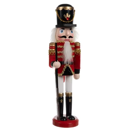 Medinė kalėdinė figūrėlė spragtukas 31 cm