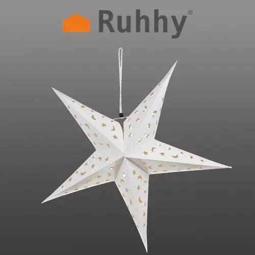 3d led žvaigždė – 60cm ruhhy 20076