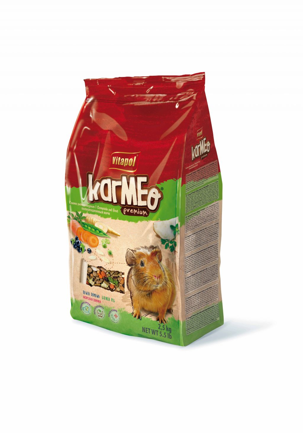 Pašaras jūrų kiaulytėms vitapol karmeo premium, 2,5 kg