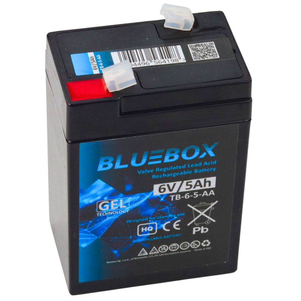 Akumuliatorius bluebox vrla agm 6v 5ah