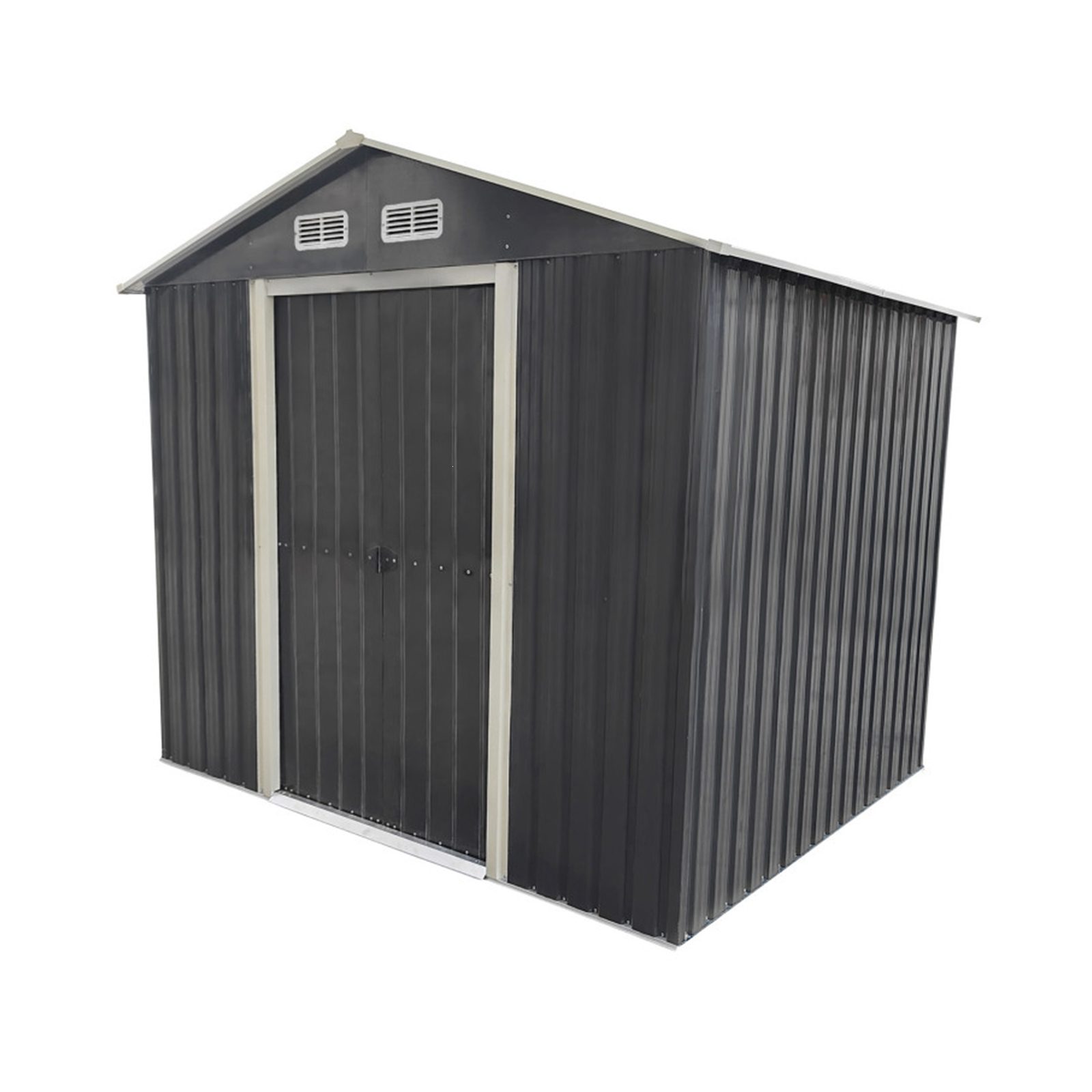 Metalinis sandėliukas 4,6 m², antracito, 237 × 195 × 208/172 cm