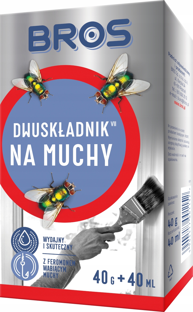 Bros du komponentai musėms 40 g + 40 ml