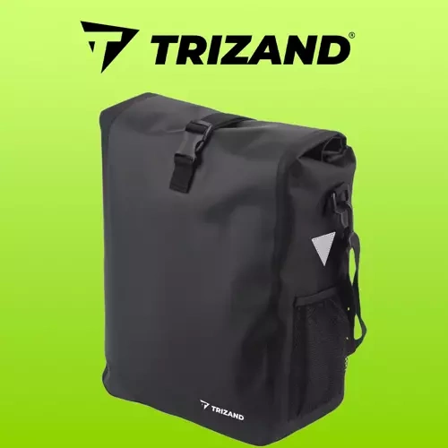 Dviračio krepšys Trizand, 15l, juodas