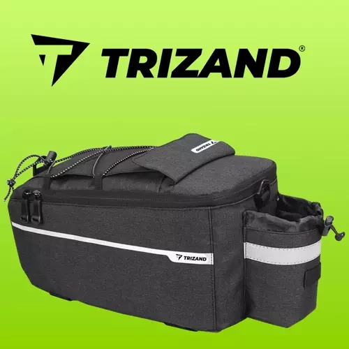 Dviračio krepšys Trizand, 9l, juodas