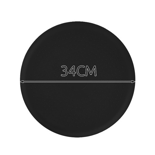 Juoda sensomotorinė pagalvė su pompa 34 cm