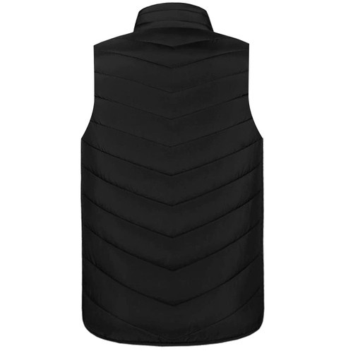 Juoda unisex šildoma liemenė m