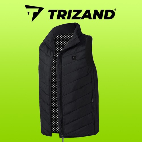 Juoda unisex šildoma liemenė m