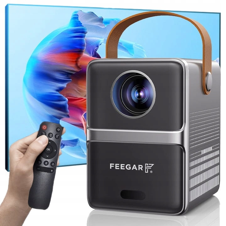 Mini projektorius led feegar 5g wifi and bluetooth 5.2 electric focus 200"