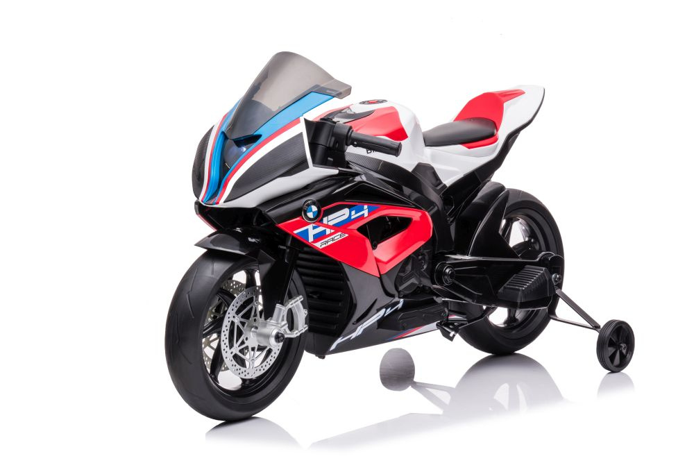 Akumuliatorinis vaikiškas motociklas lean toys bmw hp4 race jt5001, raudonas