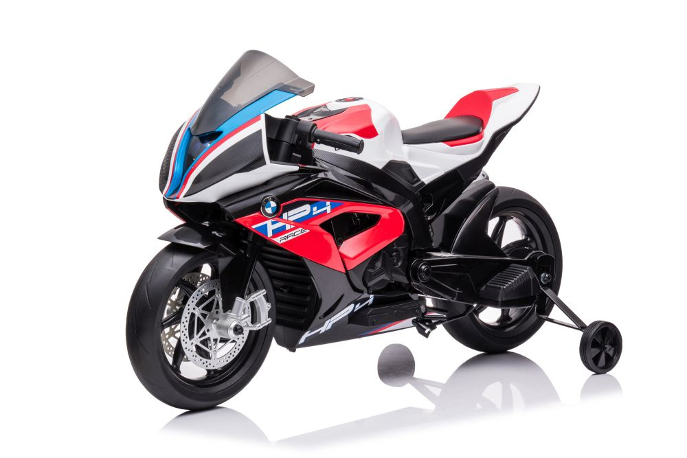 Akumuliatorinis vaikiškas motociklas lean toys bmw hp4 race jt5001, raudonas