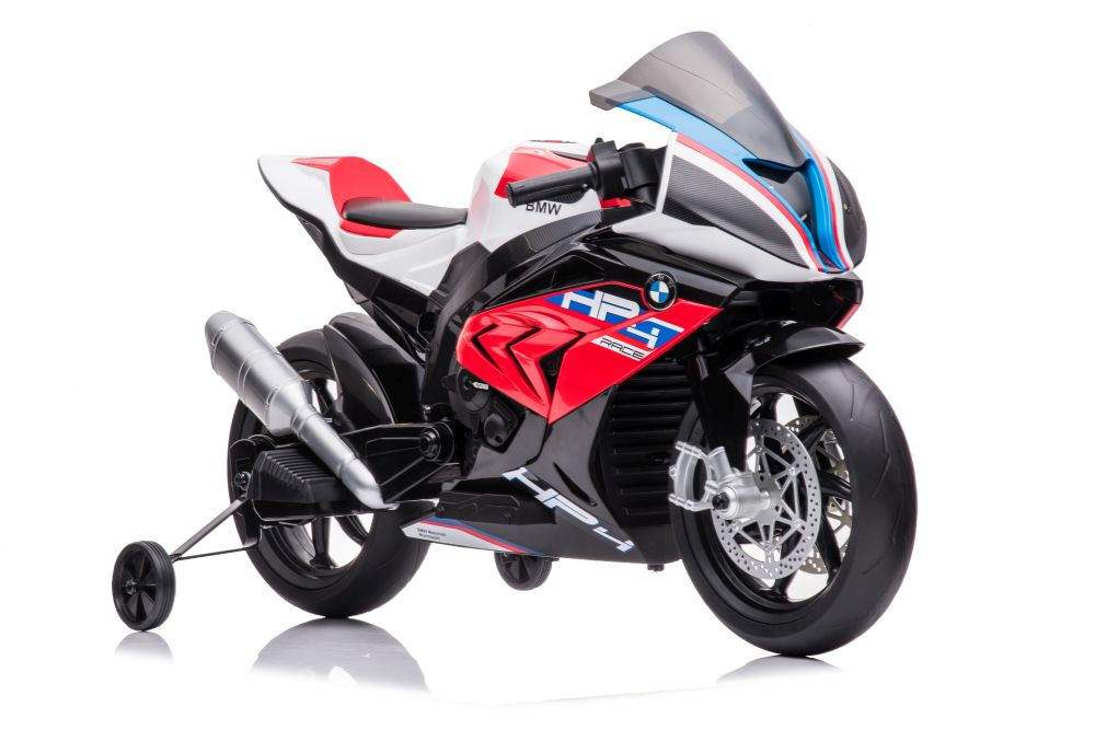 Akumuliatorinis vaikiškas motociklas lean toys bmw hp4 race jt5001, raudonas