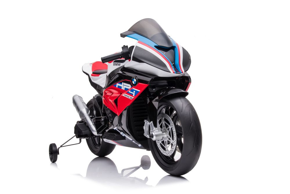 Akumuliatorinis vaikiškas motociklas lean toys bmw hp4 race jt5001, raudonas