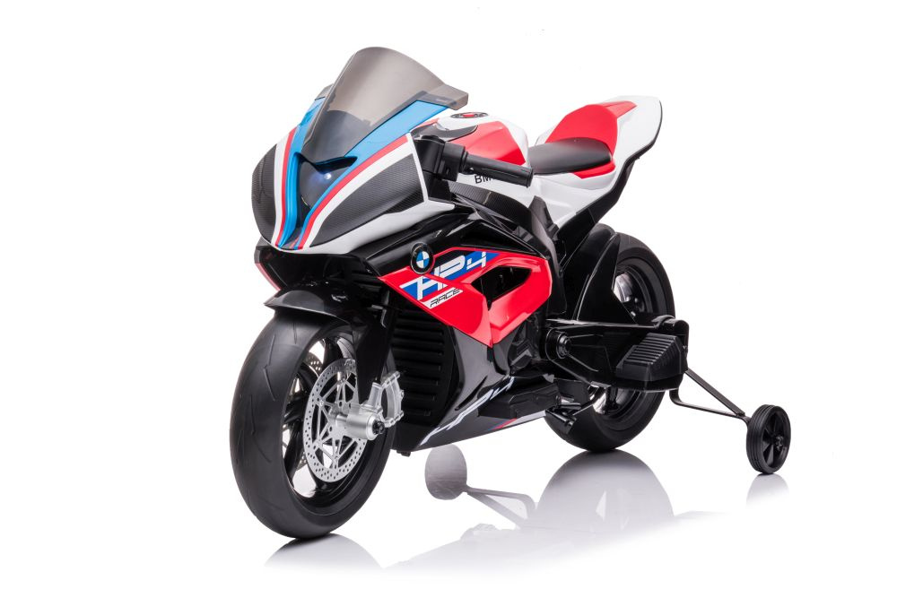 Akumuliatorinis vaikiškas motociklas lean toys bmw hp4 race jt5001, raudonas