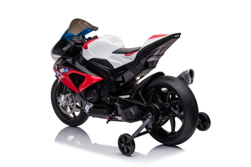 Akumuliatorinis vaikiškas motociklas lean toys bmw hp4 race jt5001, raudonas