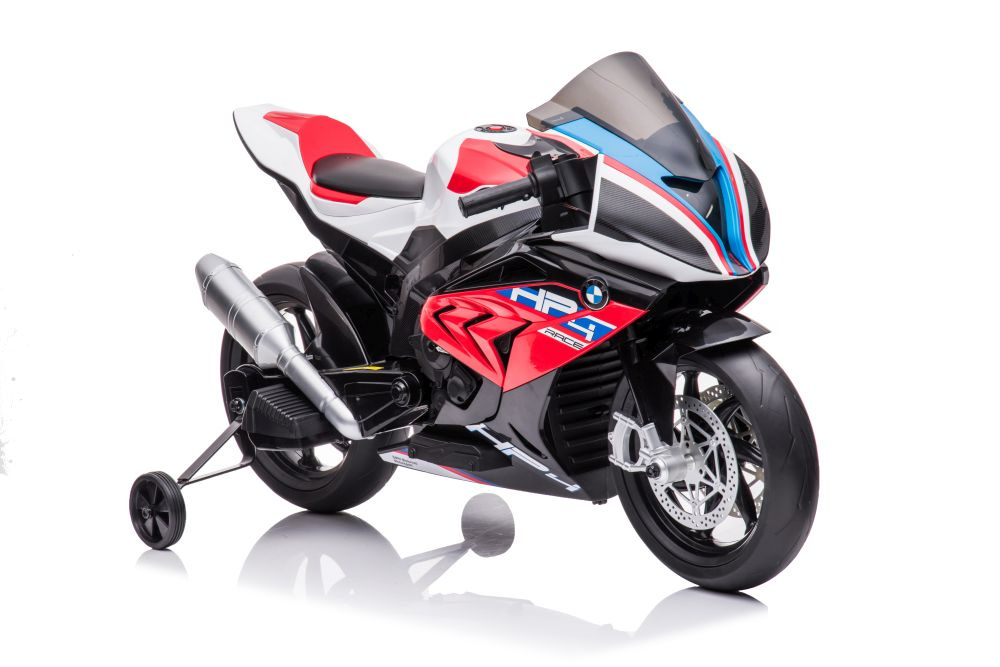 Akumuliatorinis vaikiškas motociklas lean toys bmw hp4 race jt5001, raudonas