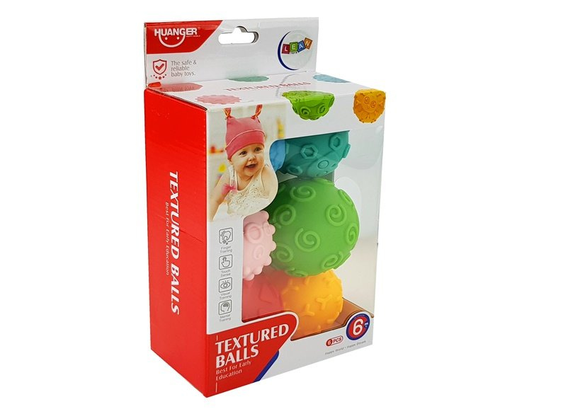 Skirtingų dydžių kamuoliukai lean toys, 6 vnt