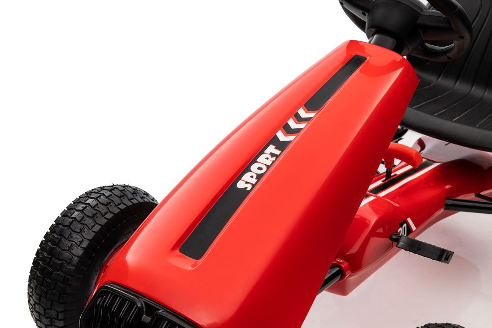 Pedalinis kartingas g208 raudonas