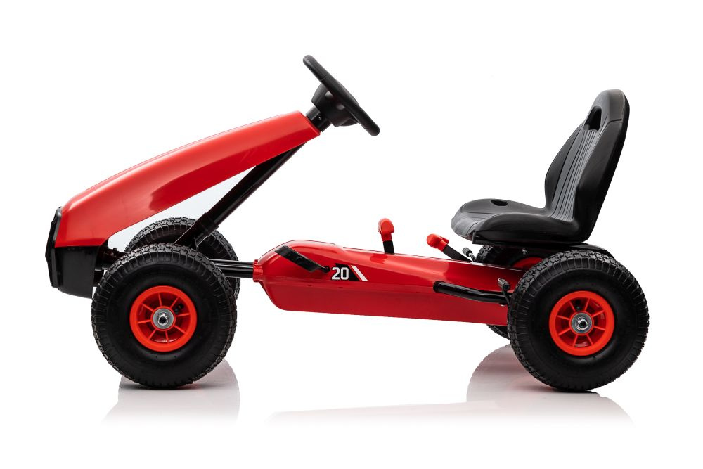 Pedalinis kartingas g208 raudonas
