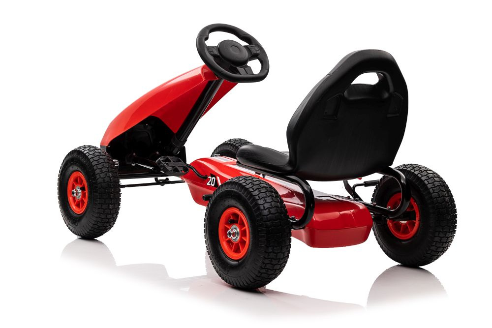 Pedalinis kartingas g208 raudonas