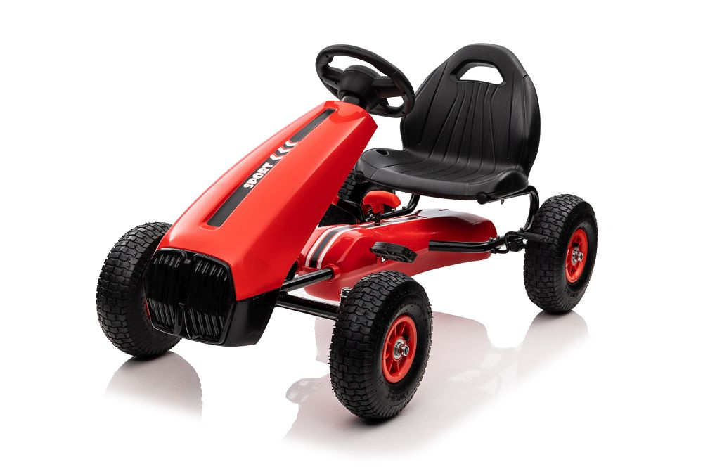 Pedalinis kartingas g208 raudonas