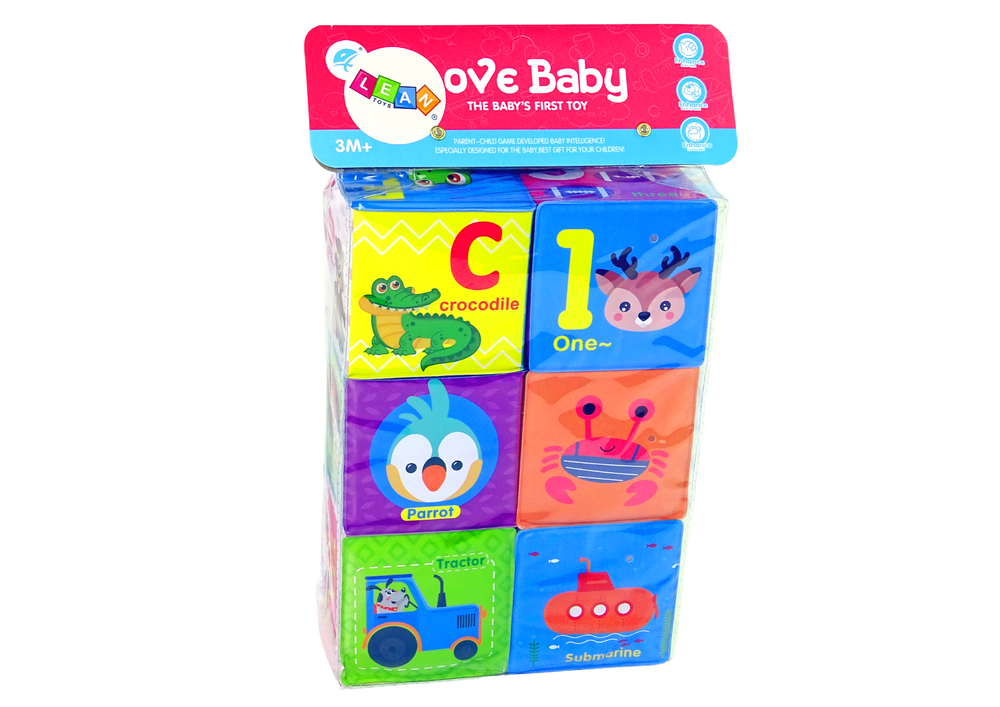 Lean toys mokomieji putplasčio blokai, skirti mažylių galvosūkių nuotraukoms