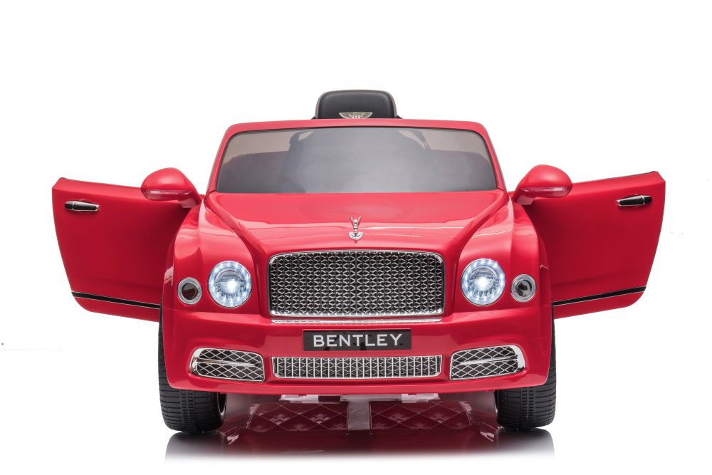 Vienvietis elektromobilis bentley mulsanne lean car, raudonas
