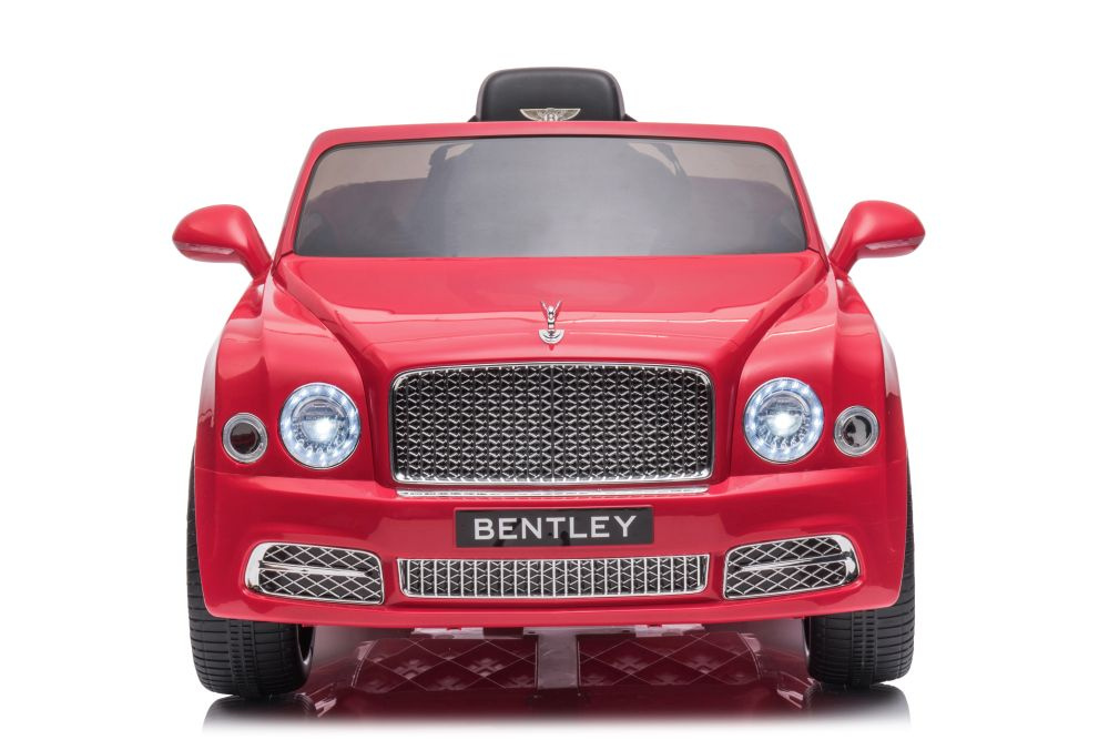Vienvietis elektromobilis bentley mulsanne lean car, raudonas