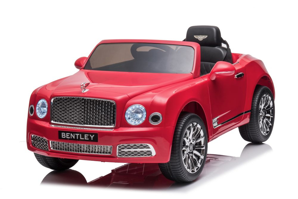 Vienvietis elektromobilis bentley mulsanne lean car, raudonas