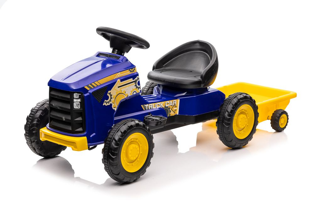 Minamas traktorius lean toys, mėlynas