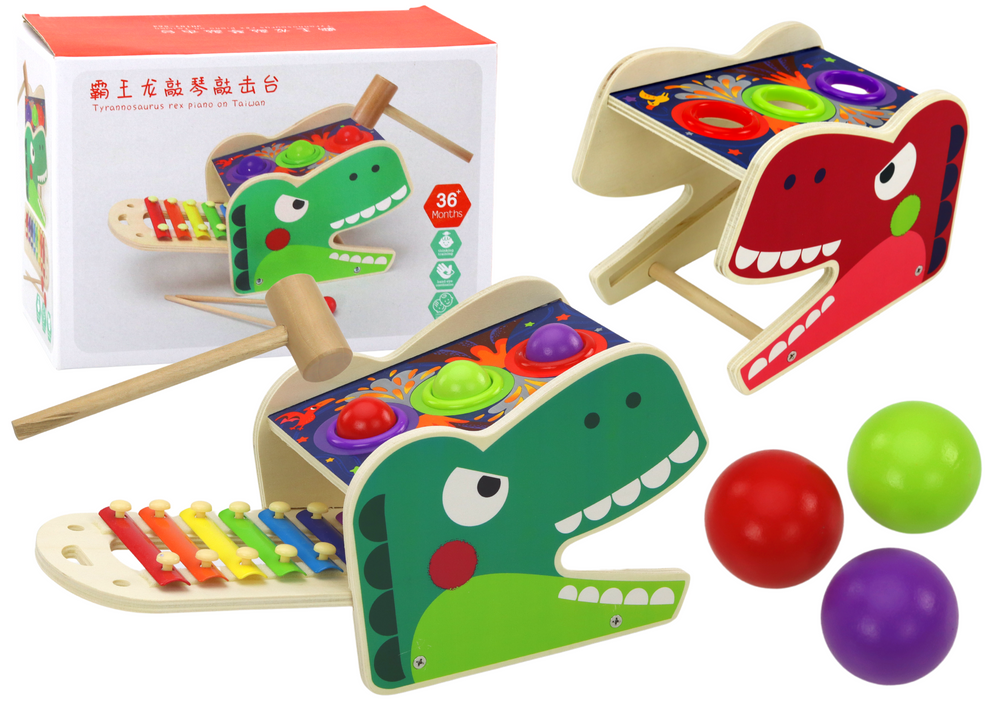 Edukacinis muzikinis žaislas dinozauras