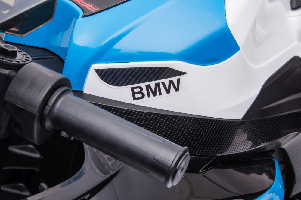 Akumuliatorinis vaikiškas motociklas lean toys bmw hp4 race jt5001, mėlynas