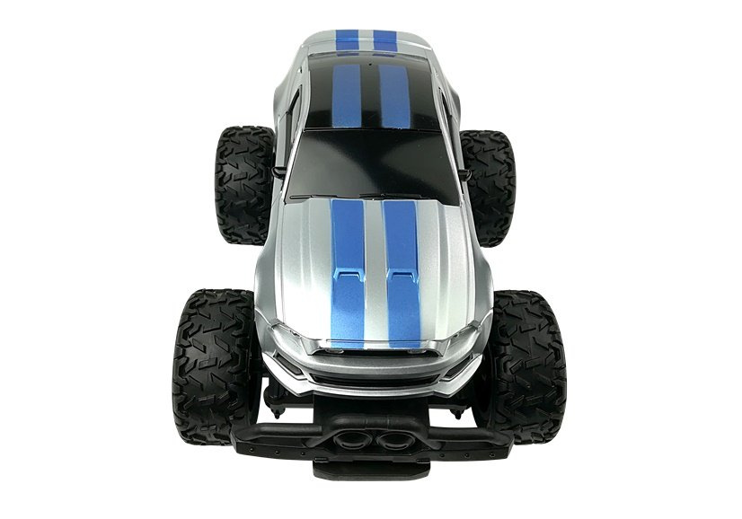 Cliber r/c nuotoliniu būdu valdomas automobilis su aukštais sidabro spalvos ratais