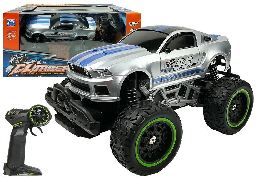 Cliber R/C Nuotoliniu Būdu Valdomas Automobilis Su Aukštais Sidabro Spalvos Ratais