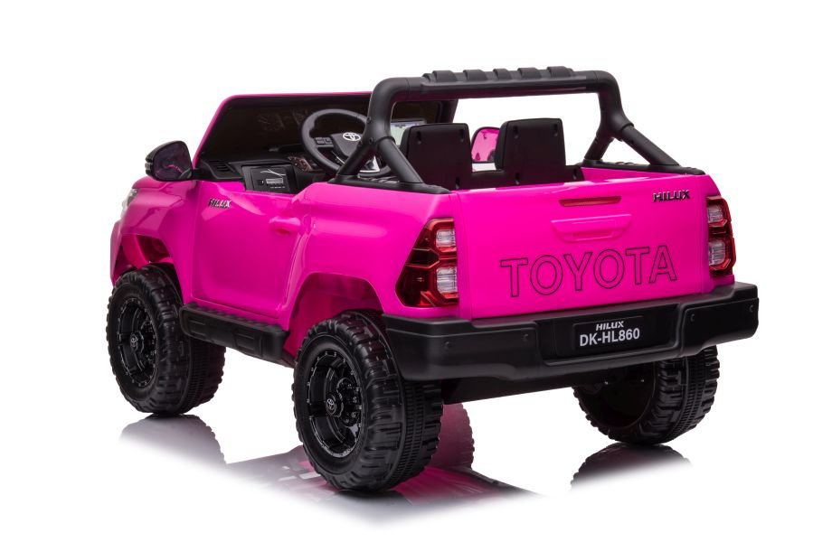 Dvivietis vaikiškas elektromobilis toyota hilux dk-hl860, rožinis