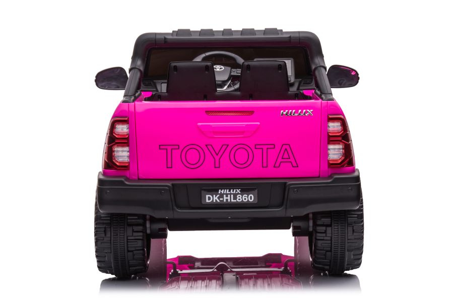 Dvivietis vaikiškas elektromobilis toyota hilux dk-hl860, rožinis