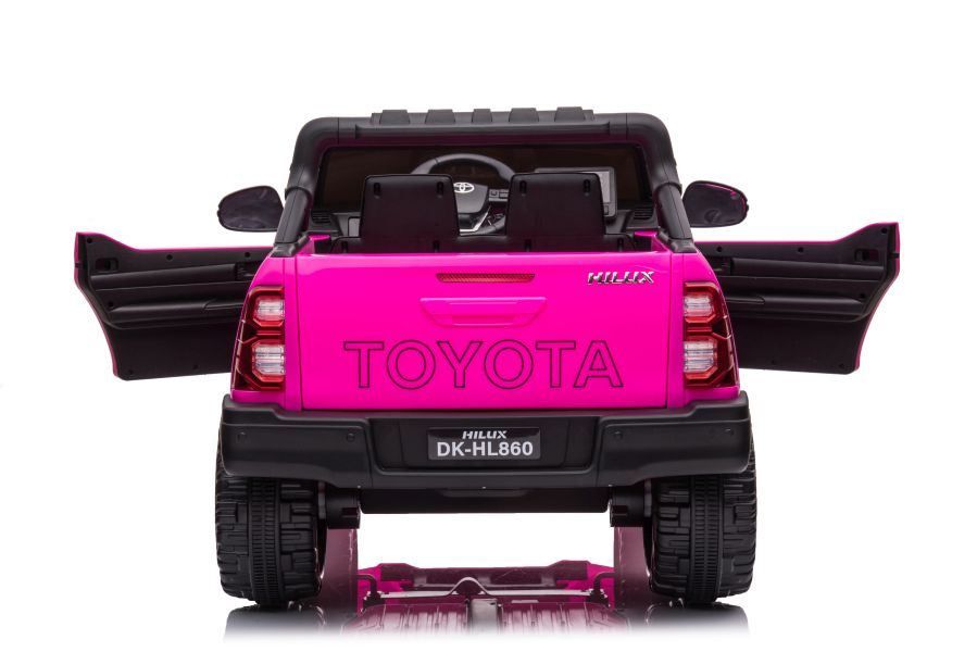Dvivietis vaikiškas elektromobilis toyota hilux dk-hl860, rožinis