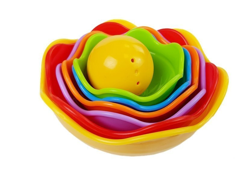 Sustatoma piramidė lean toys, įvairių spalvų